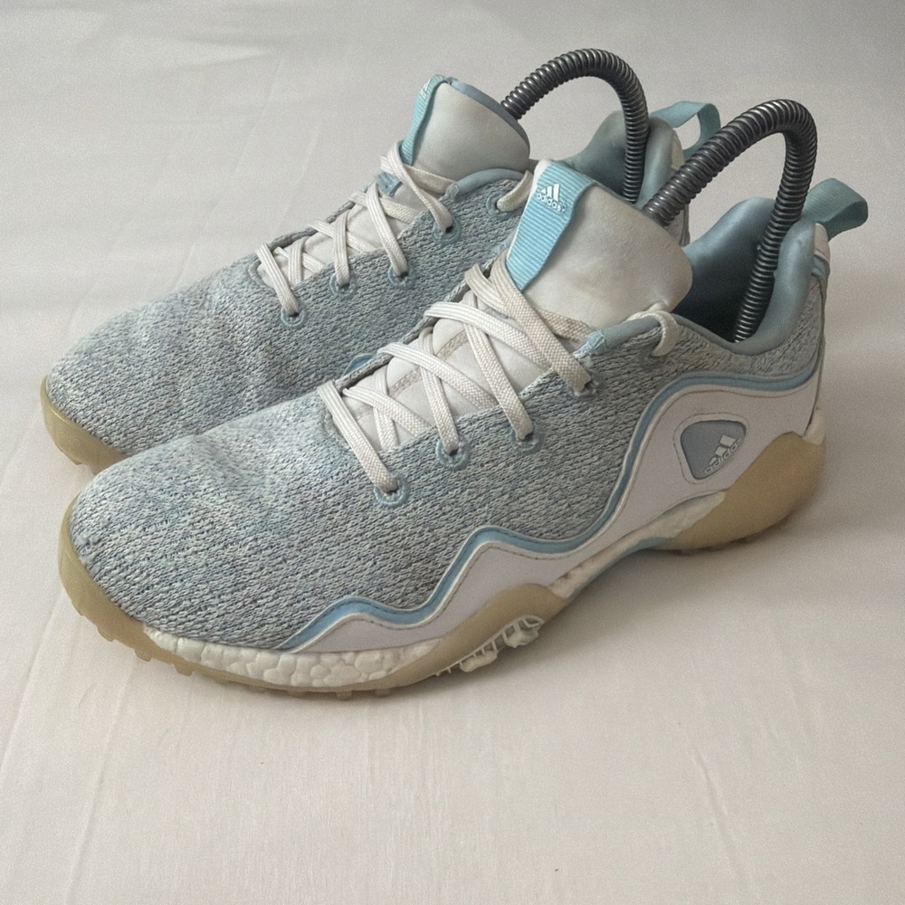 Women Adidas CODECHAOS 21 Primeblue Golf Shoes Hazy Sky White Sz 7.5 Gently Used